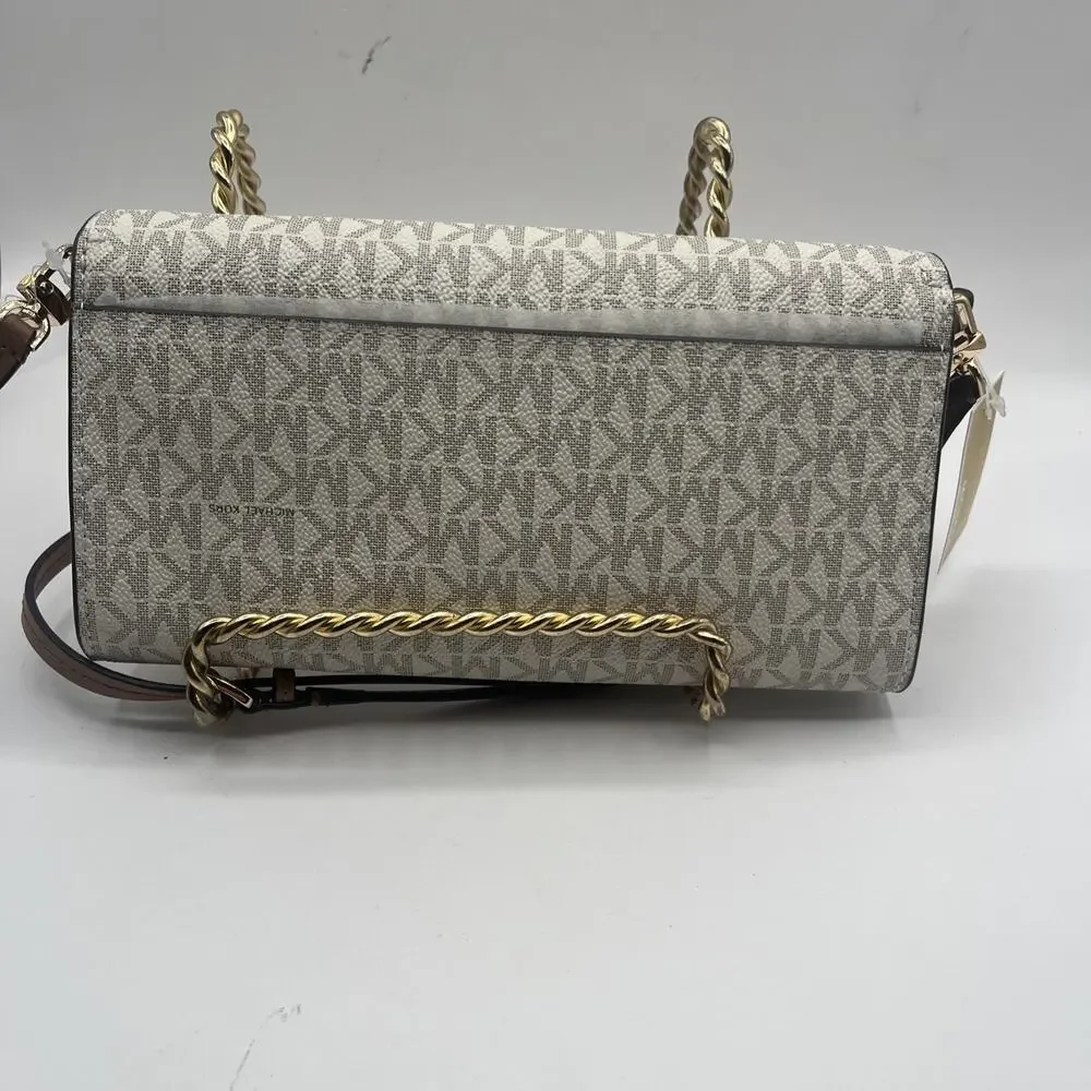 Michael Kors Jet Set Vanilla Multifunctional Crossbody Wallet Handbag